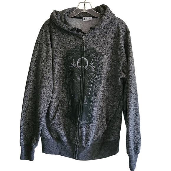 DISNEY‎ PARKS Jack Skellington Nightmare Before Christmas Hoodie Jacket Medium - Picture 1 of 6